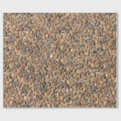 Natuur Ruwe Pebble Stones Cadeaupapier (Vlak)