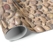 Natuur Ruwe Pebble Stones Cadeaupapier (Rol Hoek)