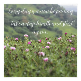 Natuur’s inspiratie Motivatie gewoonte Foto Afdruk