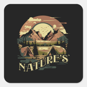 Natuur-s Silent Symphony Vierkante Sticker