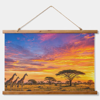 Natuur scene hangend wandkleed