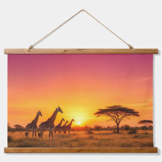 Natuur scene hangend wandkleed