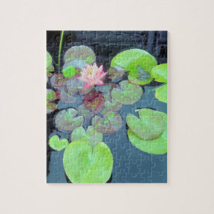 Natuur Scene - Kikker en Lily Pads Legpuzzel