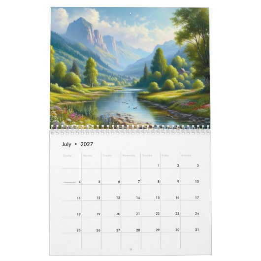 Natuur schilderen kalender (Jul 2027)