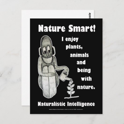 Natuur Smart - Blank Briefkaart (Voorkant / Achterkant)