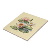 Natuur Style Water Lily Ceramic Tegel Tegeltje (Zijkant)