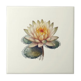 Natuur Style Water Lily Ceramic Tegel Tegeltje