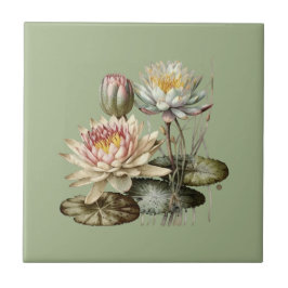 Natuur Style Water Lily Ceramic Tegel Tegeltje
