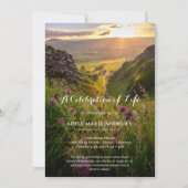 Natuur Sun Mountains Celebration of Life Funeral Kaart (Voorkant)