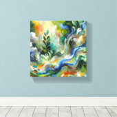 Natuur Symfonie Canvas Afdruk (Insitu (Houten vloer))