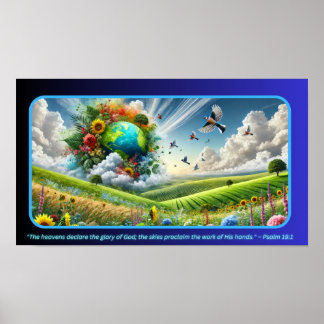 Natuur Symfonie: een samensmelting van hemel, aard Poster