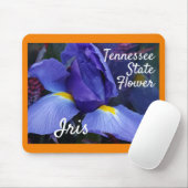 Natuur Tennessee State Flower Iris Muismat (Met muis)