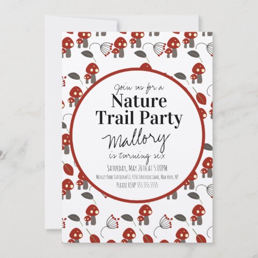 Natuur Trail Bossen Kaart (Voorkant)