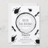 Natuur Trail Insect Bug Butterfly Birthday Rustic Kaart (Voorkant)