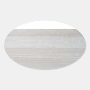 Natuur Trendy Wood Blank Sjabloon Elegant Design Ovale Sticker