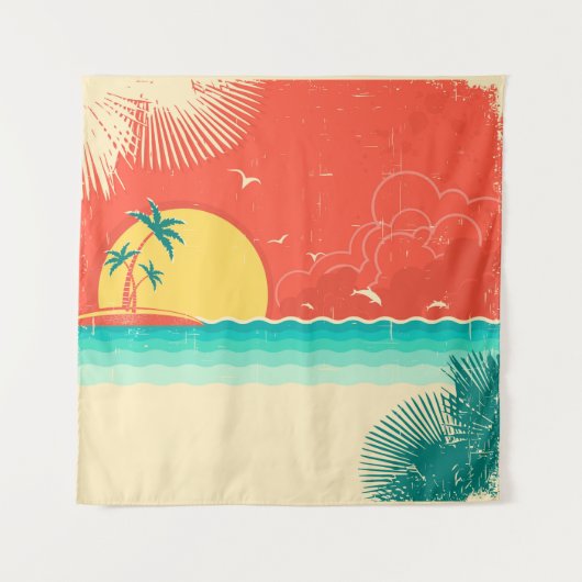 natuur tropische seizoensachtergrond met i wandkleed (Voorkant)