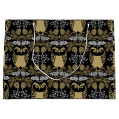 Natuur uil volkskunst groot cadeauzakje (Voorkant)