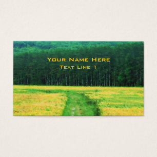 Natuur van bloemen visitekaartje