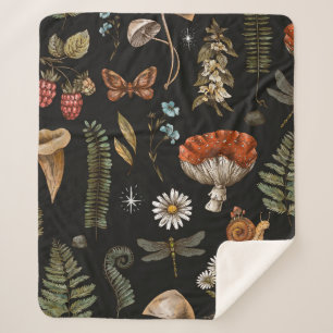  natuur van bossen naadloos. Amanita Sherpa Deken