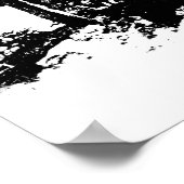 Natuur van de Steg Deer Tree Forest Animal Silhoue Poster (Hoek)