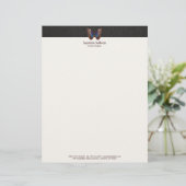 Natuur van de vlindervleugel custom briefhoofd (Staand voorkant)