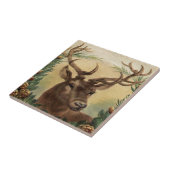Natuur van Deer Buck Tegeltje (Zijkant)