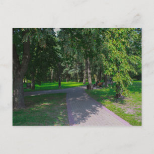 Natuur van het Belarussische Minsk Park Life Citys Briefkaart