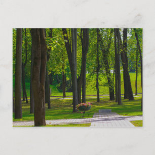 Natuur van het Belarussische Minsk Park Life Citys Briefkaart