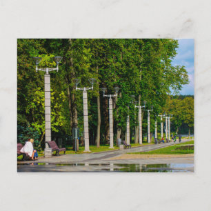 Natuur van het Belarussische Minsk Park Life Citys Briefkaart