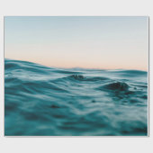 Natuur van het zee van de waterkringloop cadeaupapier (Vlak)