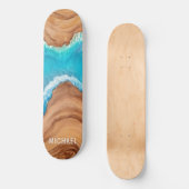 Natuur van hout en water Aangepaste persoonlijke b Skateboard (Voorkant)