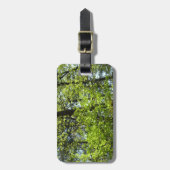 Natuur van lentemaple bagagelabel (Voorkant verticaal)