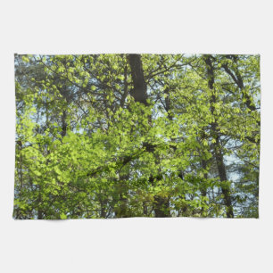 Natuur van lentemaple theedoek