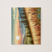 Natuur van Mountain Forest Hills Country Boho Legpuzzel (Verticaal)