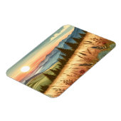 Natuur van Mountain Forest Hills Country Boho Magneet (Linkerzijde)