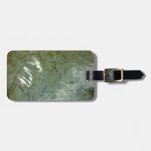 Natuur van Rock Slab met waterdekking Bagagelabel