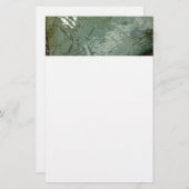 Natuur van Rock Slab met waterdekking Briefpapier (Voorkant / Achterkant)