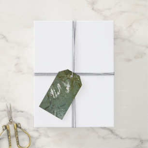 Natuur van Rock Slab met waterdekking Cadeaulabel