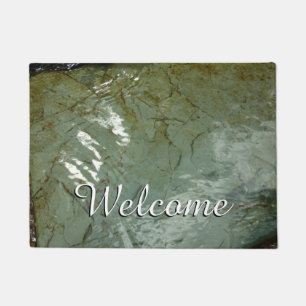 Natuur van Rock Slab met waterdekking Deurmat