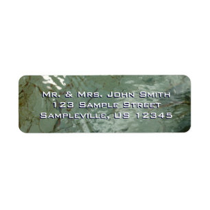 Natuur van Rock Slab met waterdekking Etiket