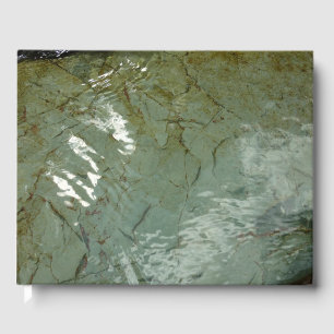 Natuur van Rock Slab met waterdekking Gastenboek