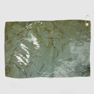 Natuur van Rock Slab met waterdekking Golfhanddoek