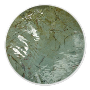 Natuur van Rock Slab met waterdekking Keramische Knop