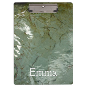 Natuur van Rock Slab met waterdekking Klembord