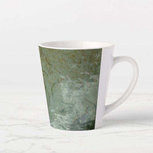 Natuur van Rock Slab met waterdekking Latte Mok (Rechts)