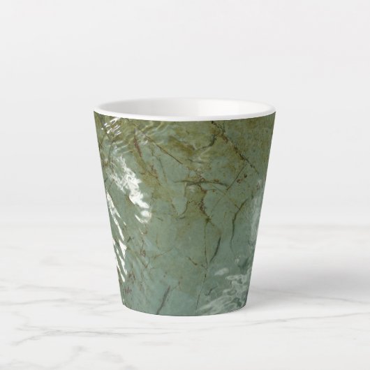 Natuur van Rock Slab met waterdekking Latte Mok (Voorkant)