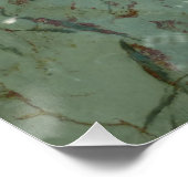 Natuur van Rock Slab met waterdekking Perfect Poster (Hoek)