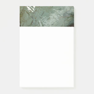 Natuur van Rock Slab met waterdekking Post-it® Notes