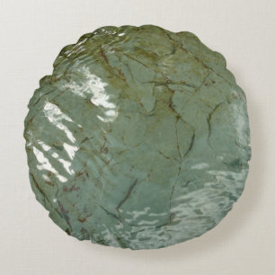 Natuur van Rock Slab met waterdekking Rond Kussen