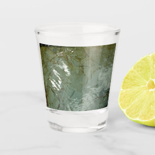 Natuur van Rock Slab met waterdekking Shot Glas